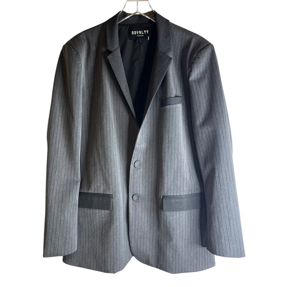 Royalty by Maluma Pinstripe Jacket Women's Size Large